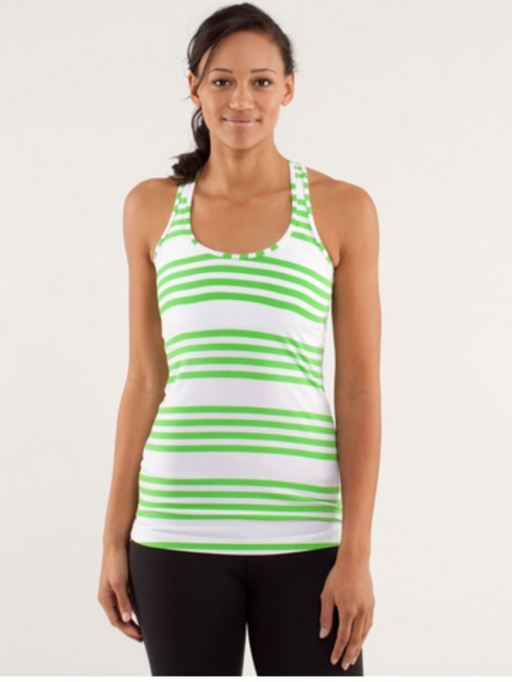 Lululemon Cool Racerback Ocean Stripe Frond Size 4